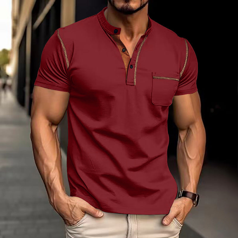 Men’s Short-Sleeved Polo Shirt – Summer Casual Quick-Dry Top, Lightweight Moisture-Wicking Tee