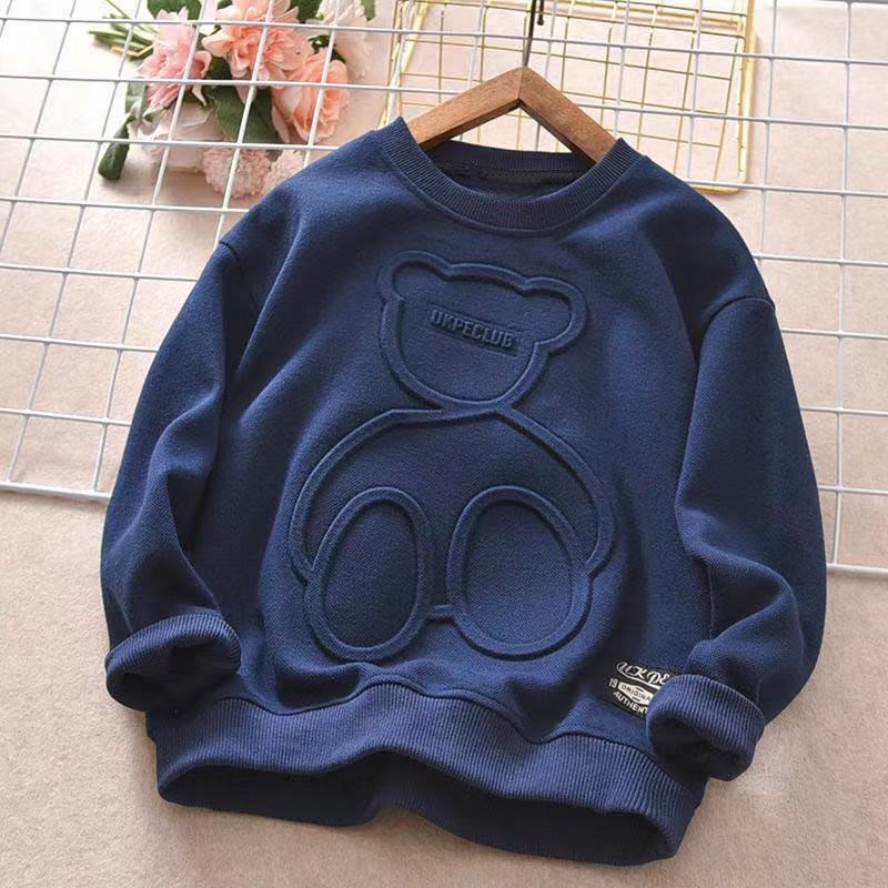 Children’s Plus Velvet Long-Sleeved T-Shirt – Warm Bottoming Shirt for Kids