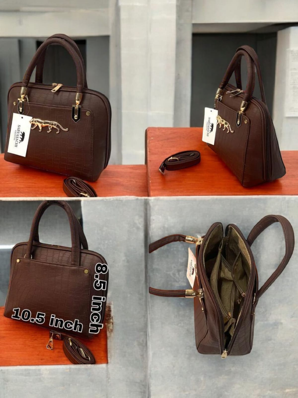 Sabyasachi Full Zip Handbag for Women – Premium Shoulder Bag with Multi-Pocket Design | Trendy Shades