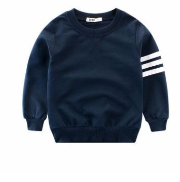 Boy’s Long Sleeve Round Neck Pullover – Casual Knit Top for Kids