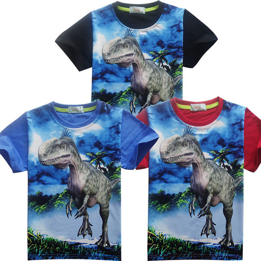 Kids Short Sleeved Dinosaur Suit – Fun Graphic T Shirt for Boys & Girls