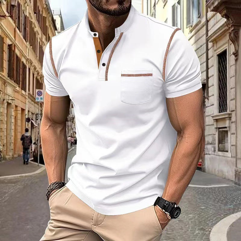 Men’s Short-Sleeved Polo Shirt – Summer Casual Quick-Dry Top, Lightweight Moisture-Wicking Tee