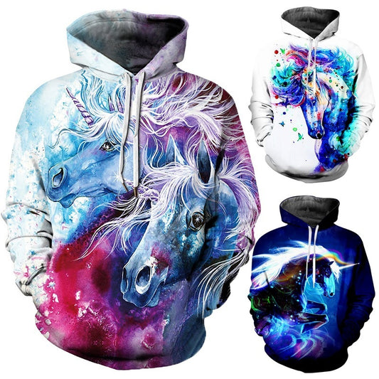 3D Digital Printing Long-Sleeved Sports Sweatshirt – Stylish Athletic Pullover