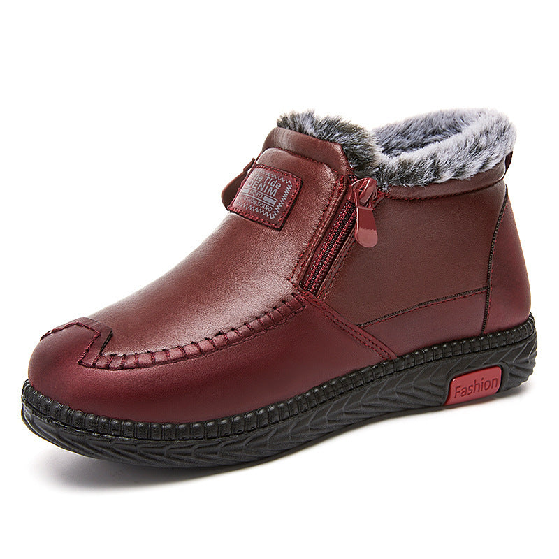 Women’s Winter Plush Ankle Boots – Warm Snow Boots, Perfect Gift for Mom