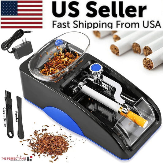 Automatic Electric Cigarette Rolling Machine – Tobacco Injector Maker, Roller Device (US Plug)