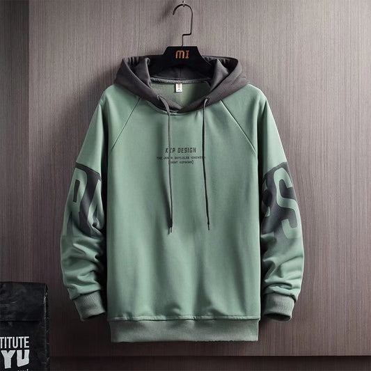 Hooded Sweater Men's Loose And Versatile Plush Sports Top