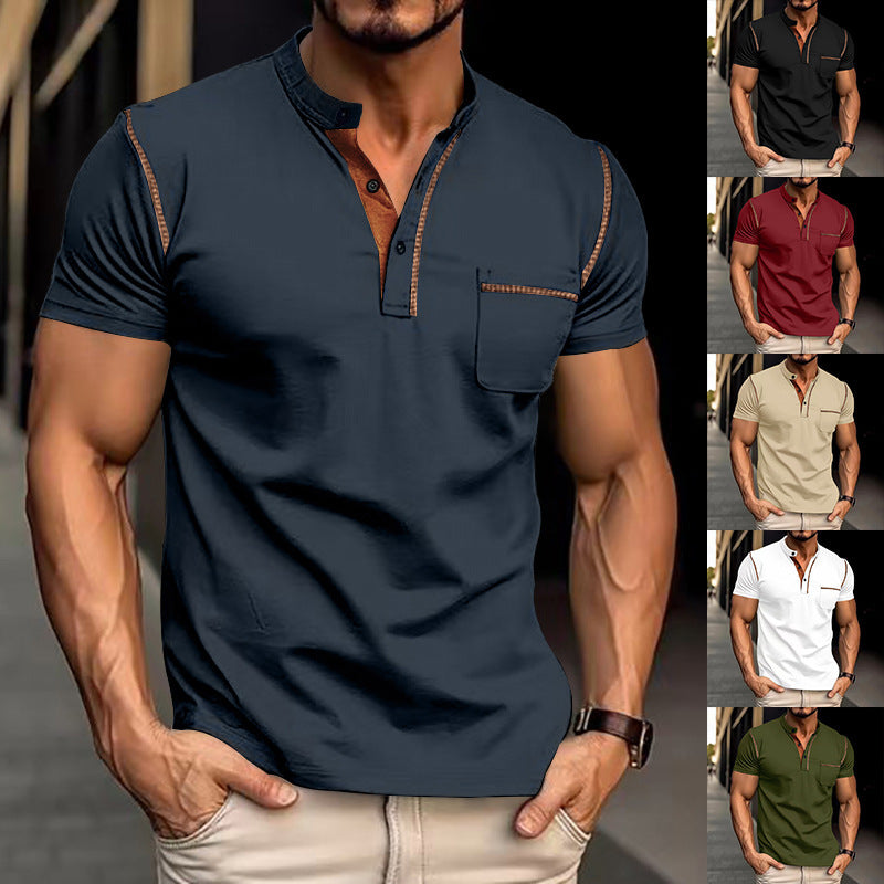 Men’s Short-Sleeved Polo Shirt – Summer Casual Quick-Dry Top, Lightweight Moisture-Wicking Tee