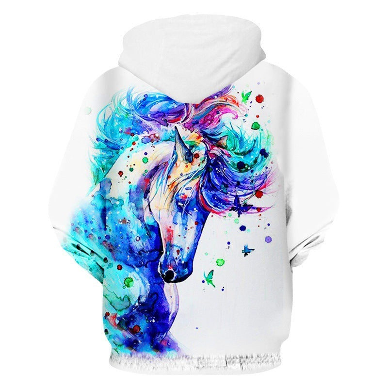3D Digital Printing Long-Sleeved Sports Sweatshirt – Stylish Athletic Pullover