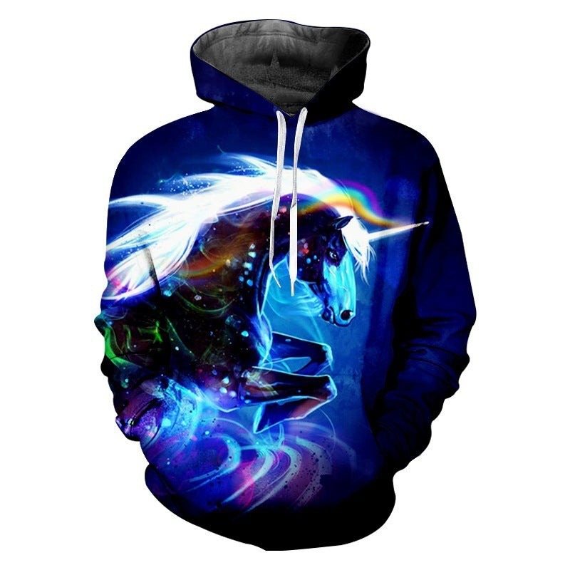 3D Digital Printing Long-Sleeved Sports Sweatshirt – Stylish Athletic Pullover