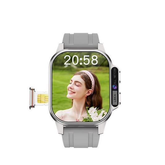 Android Card Full Netcom Smart Watch – 4G LTE Global Connectivity, SIM, WiFi & GPS Enabled Multifunctional Watch