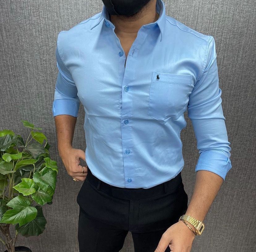 Men’s Premium Cotton Embroidered Logo Shirt – US Polo Inspired, Full Sleeves, Regular Fit