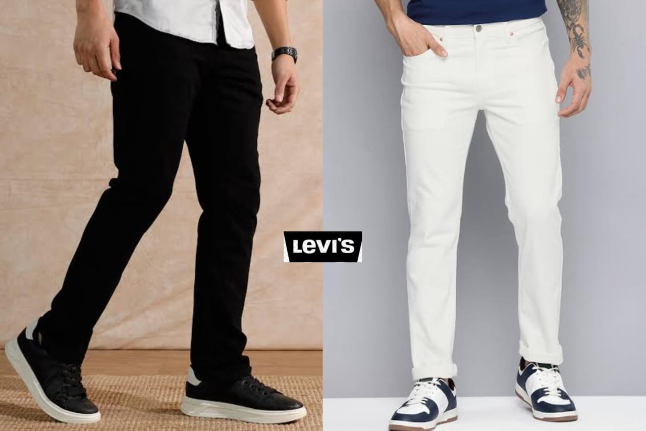 Levi’s Black & White Denim Jeans – Premium Fit, Branded Quality