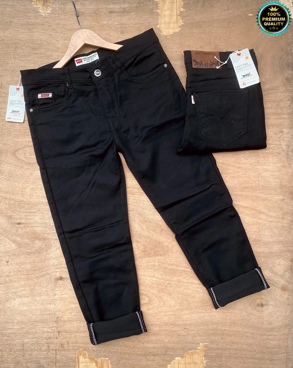 Levi’s Black & White Denim Jeans – Premium Fit, Branded Quality