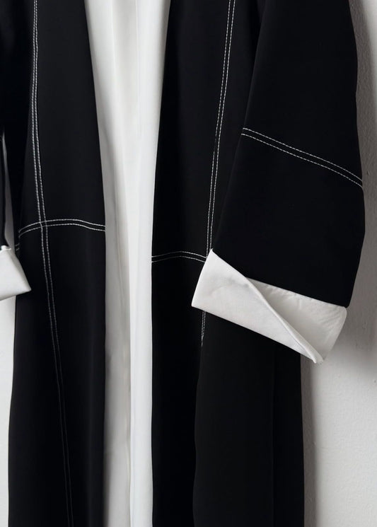 Traditional Pinterest Abaya for Women – Imported Nida Fabric – Classy College Wear with Free Black Stole