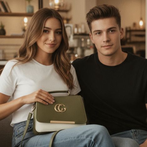 Gucci Inspired Broad Belt Sling Bag – Stylish Crossbody for Women