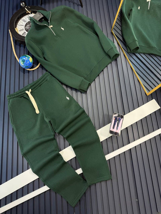 TOMMY HILFIGER Winter Tracksuit – Premium Zipper + Lower Set | Full Warm Fleece Cotton