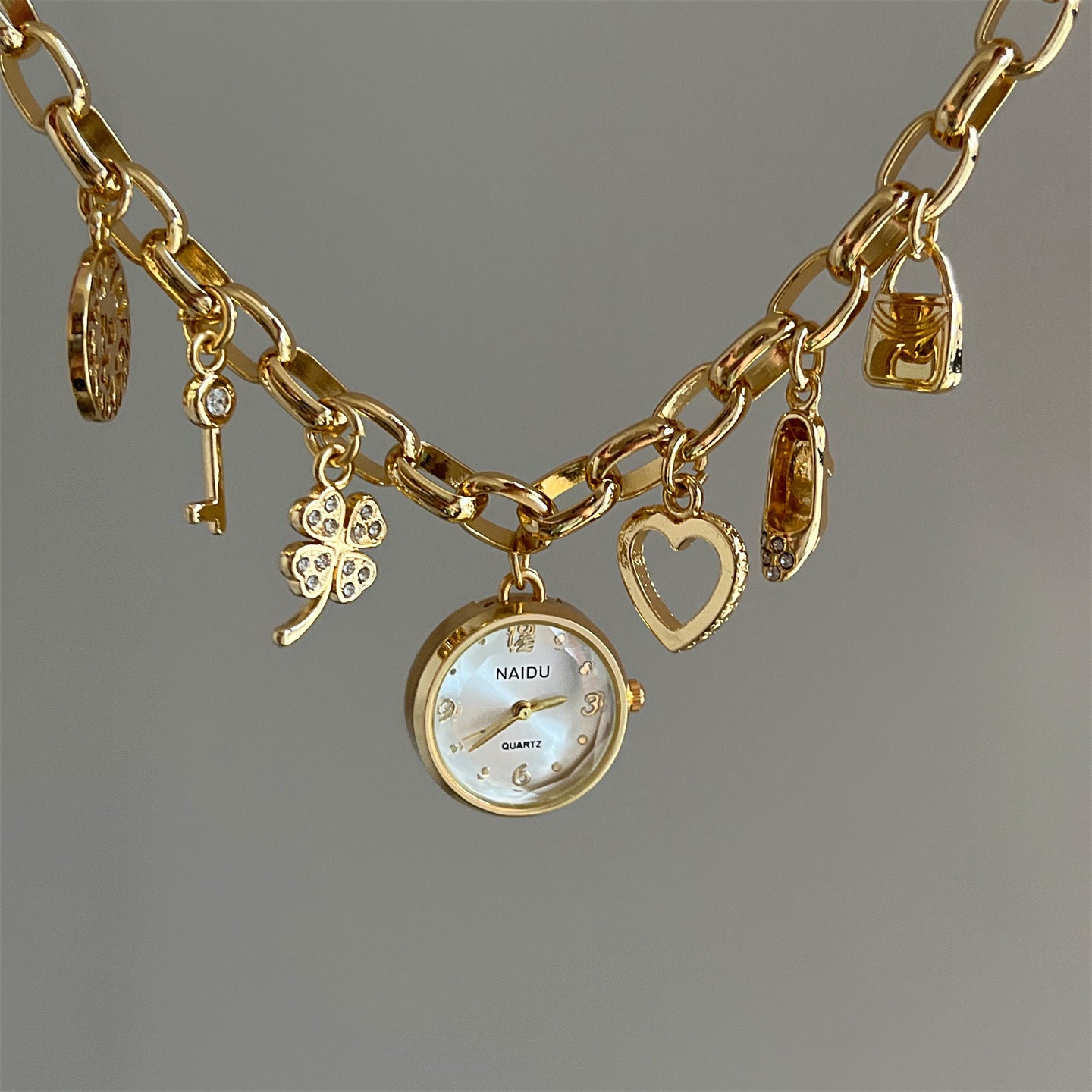 Fashion Korean Style Diamond Thin Love Watch Women's Simple