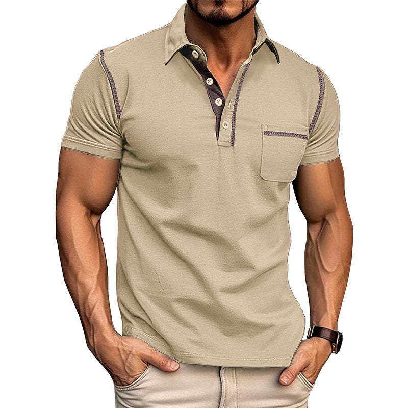 Men’s Short-Sleeved Polo Shirt – Summer Casual Quick-Dry Top, Lightweight Moisture-Wicking Tee